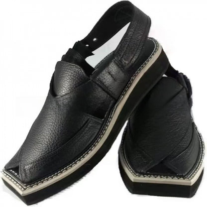 Minimalist Buckle Leather Sandals