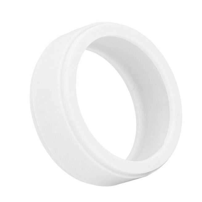 Minimalist Ceramic Couple Rings in Black and White