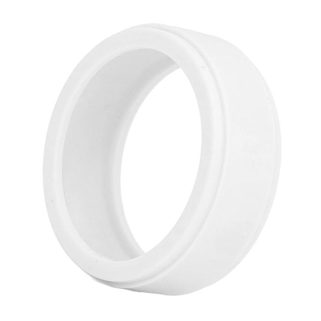 Minimalist Ceramic Couple Rings in Black and White