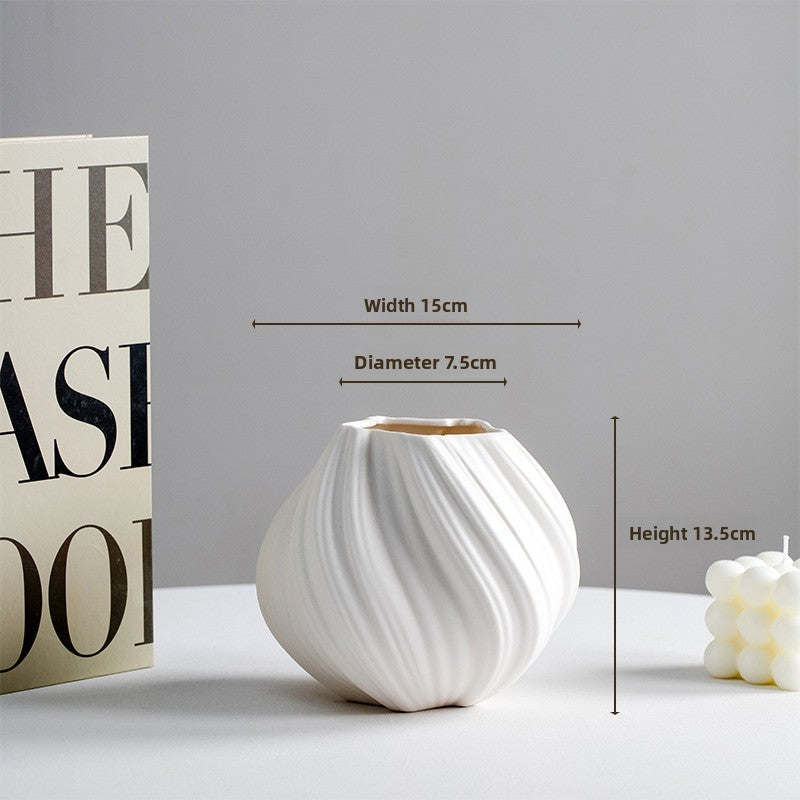 Minimalist Ceramic Flower Vase