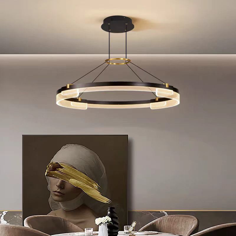 Minimalist Circular LED Pendant Light