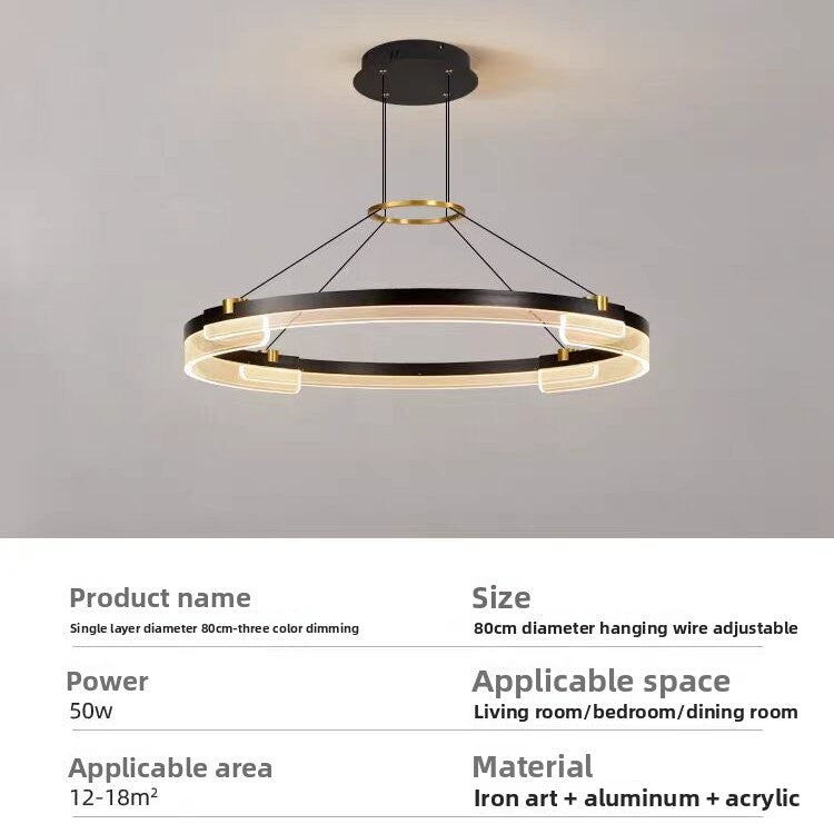 Minimalist Circular LED Pendant Light