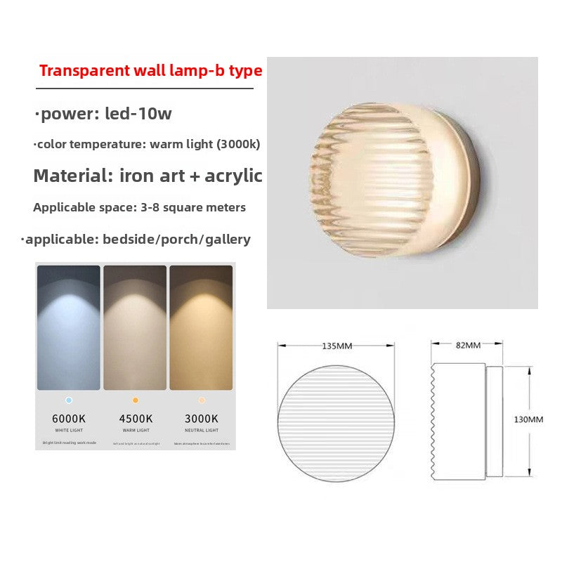 Minimalist Corridor Aisle Bedside Wall Lamp