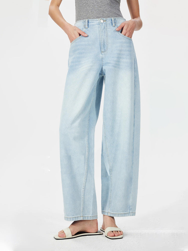 Minimalist Cotton Tapered Jeans