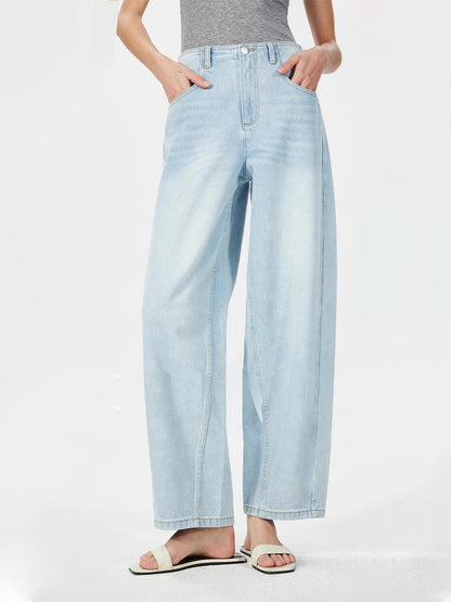 Minimalist Cotton Tapered Jeans
