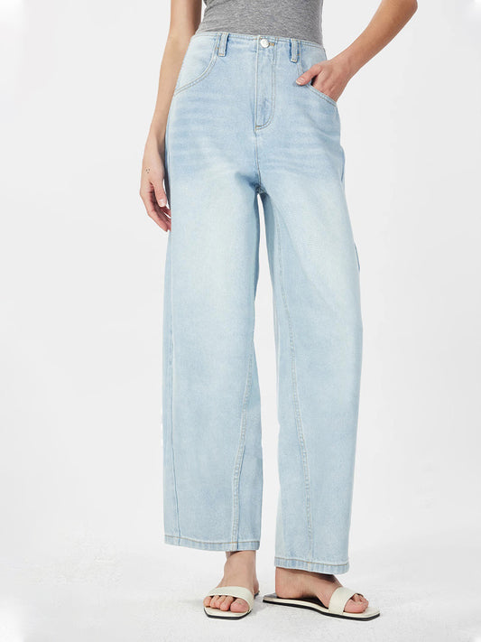 Minimalist Cotton Tapered Jeans