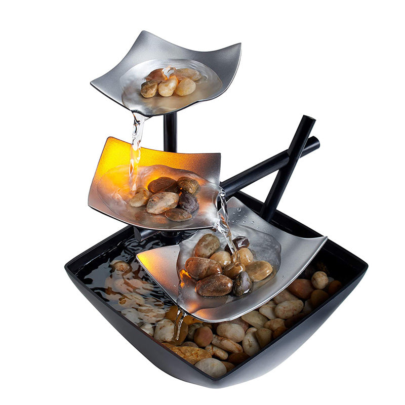 Minimalist Desktop Water Fountain with Relaxing Flow