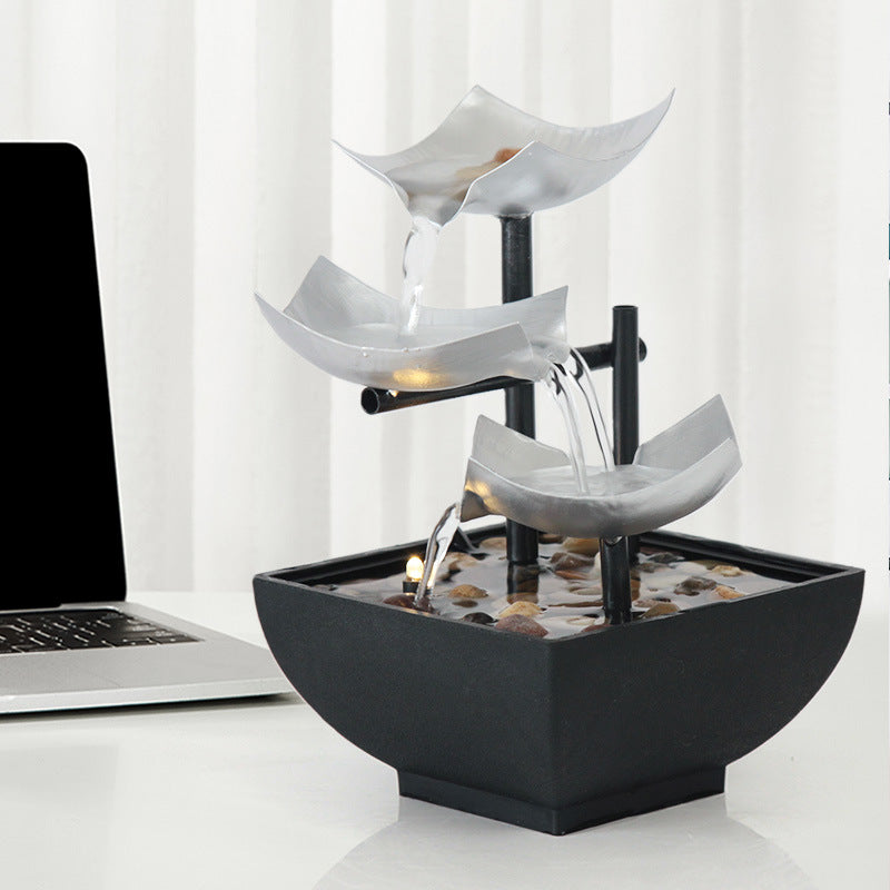 Minimalist Desktop Water Fountain with Relaxing Flow