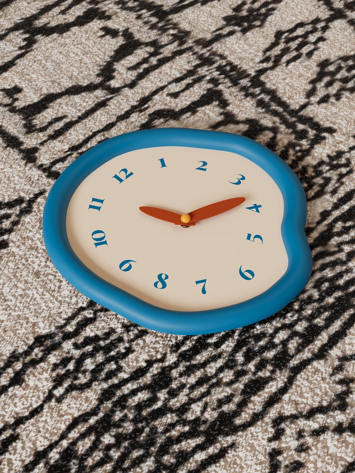 Minimalist dial pendulum clock