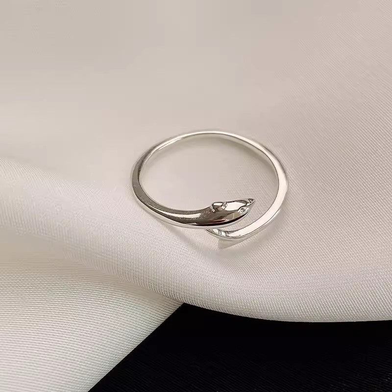Minimalist Dolphin Adjustable Ring