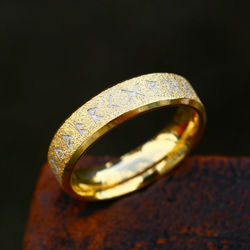 Minimalist Electroplated Titanium Steel Ring