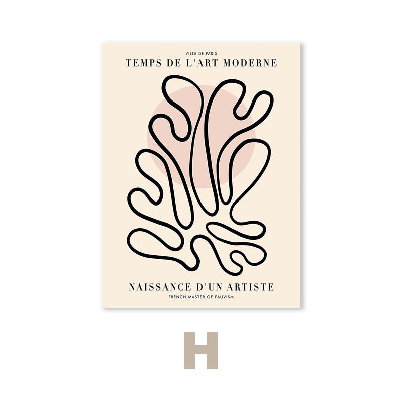 Minimalist Floral Canvas Painting Core
