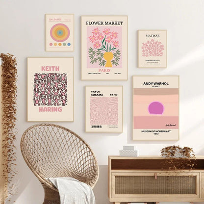 Minimalist Floral Canvas Painting Core