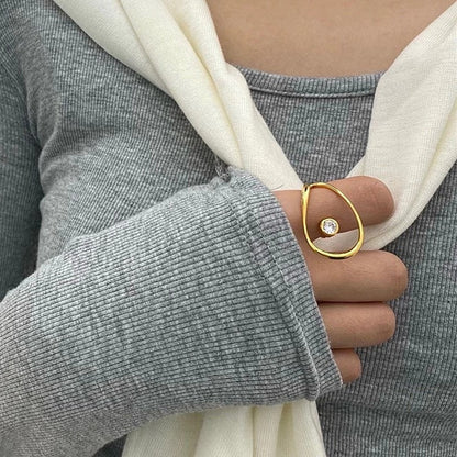 Minimalist Geometric Open Finger Rings