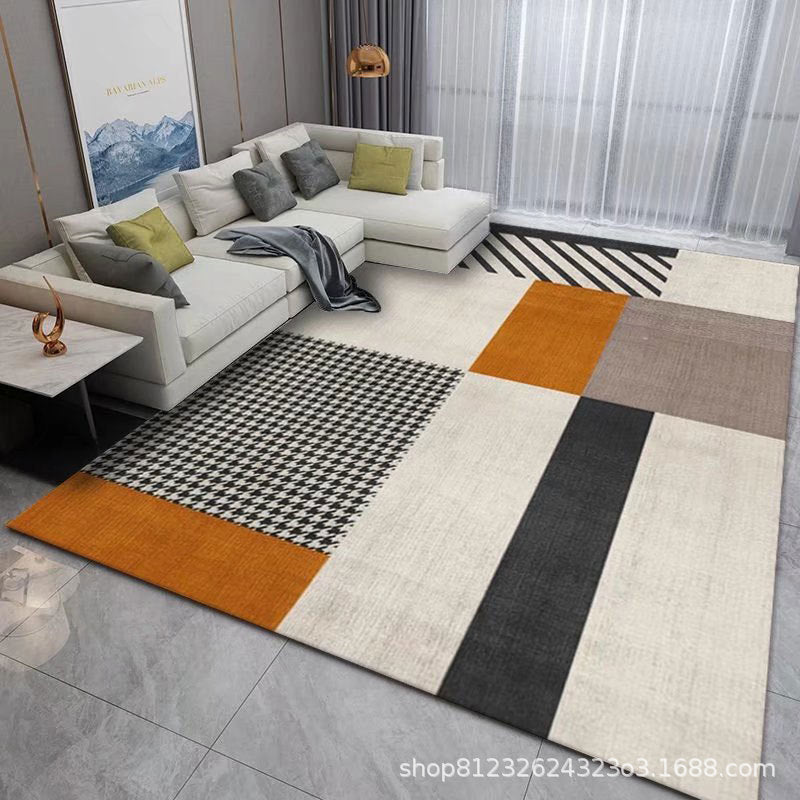 Minimalist Geometric Pattern Polyester Carpet