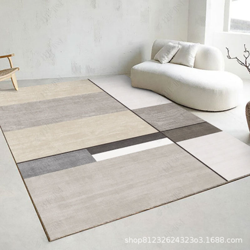 Minimalist Geometric Pattern Polyester Carpet