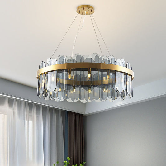 Minimalist Glass Chandelier LED Pendant Light
