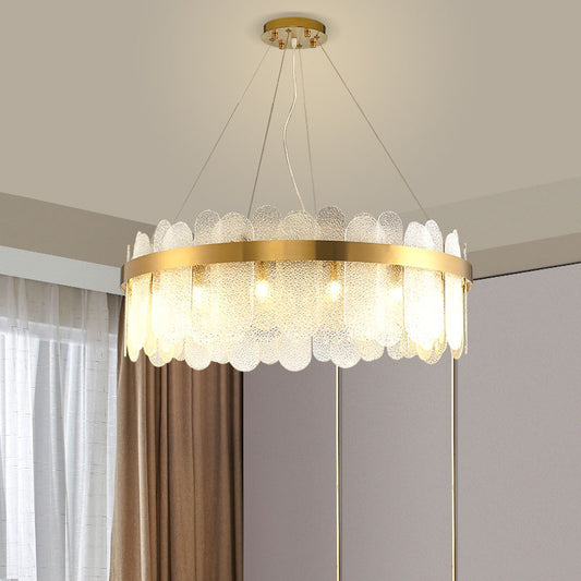 Minimalist Glass Chandelier LED Pendant Light