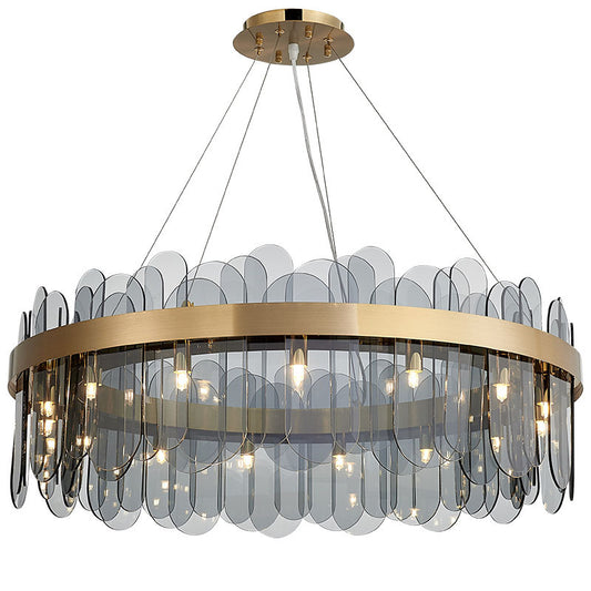 Minimalist Glass Chandelier LED Pendant Light