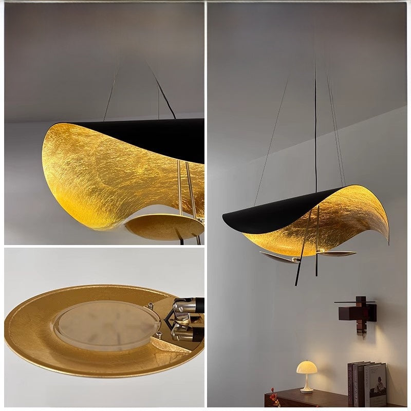 Minimalist Gold Foil Chandelier