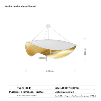 Minimalist Gold Foil Chandelier