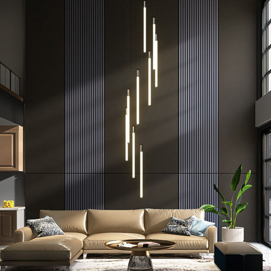 Minimalist Gold LED Pendant Light