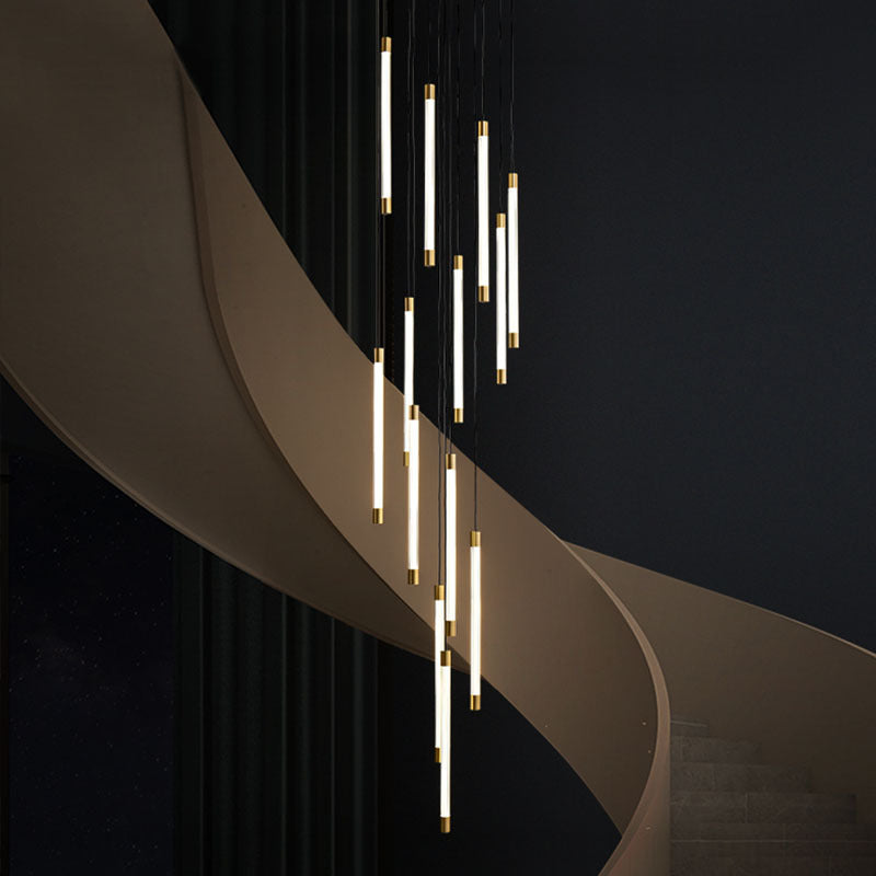 Minimalist Gold LED Pendant Light