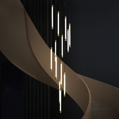Minimalist Gold LED Pendant Light