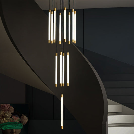 Minimalist Gold LED Pendant Light
