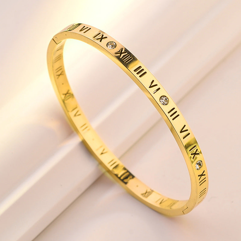 Minimalist Grid Design Stainless Steel Bracelet