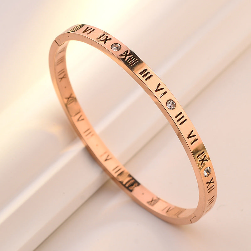 Minimalist Grid Design Stainless Steel Bracelet