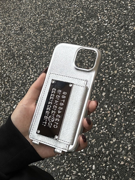 Minimalist Leather Phone Case with Card Holder