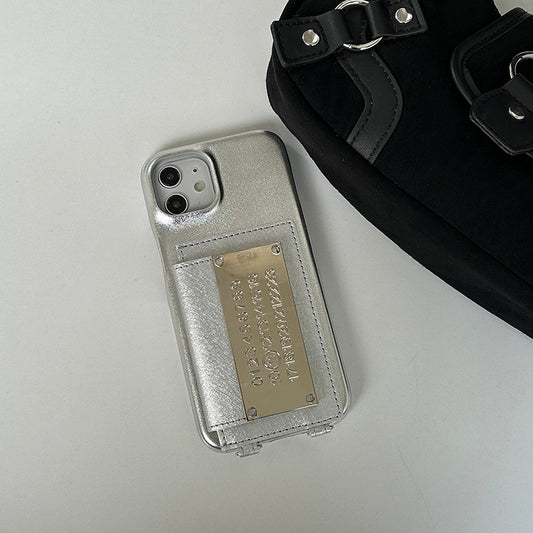 Minimalist Leather Phone Case with Card Holder