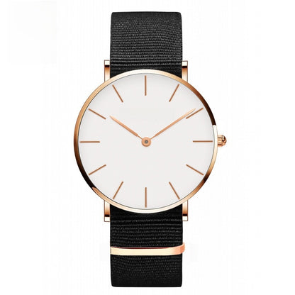 Minimalist Leather Strap Quartz Watch