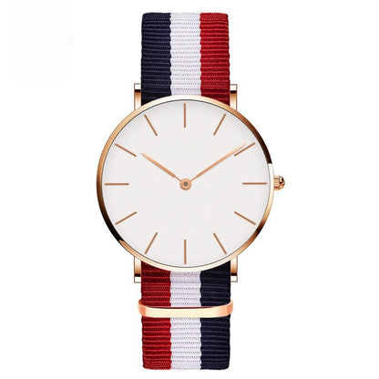 Minimalist Leather Strap Quartz Watch
