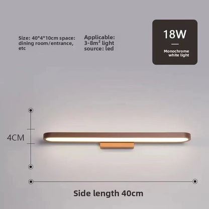 Minimalist LED Mirror Front Light with Adjustable Illumination