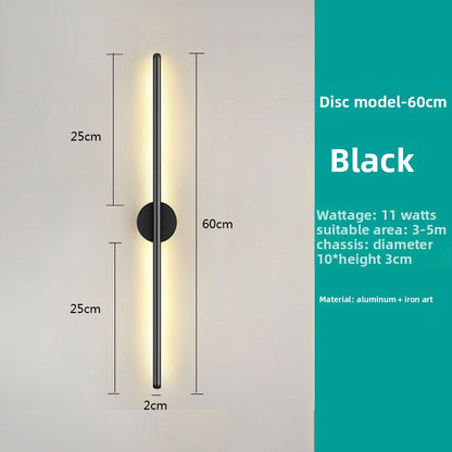 Minimalist LED Wall Light with Adjustable Lighting