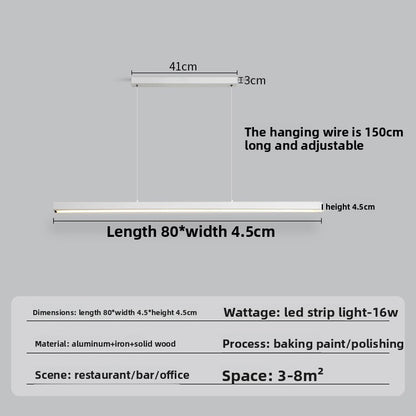 Minimalist Linear LED Chandelier
