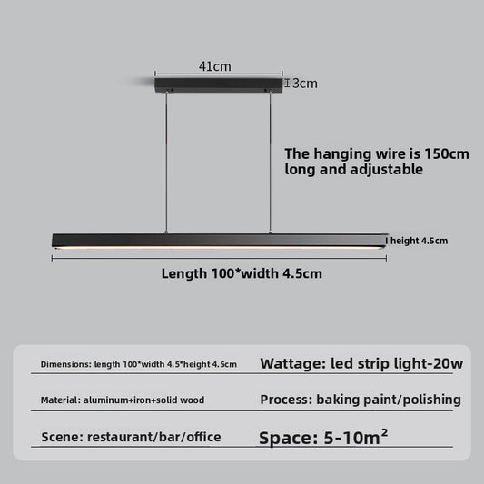 Minimalist Linear LED Chandelier
