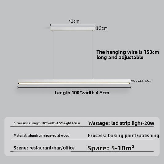 Minimalist Linear LED Chandelier