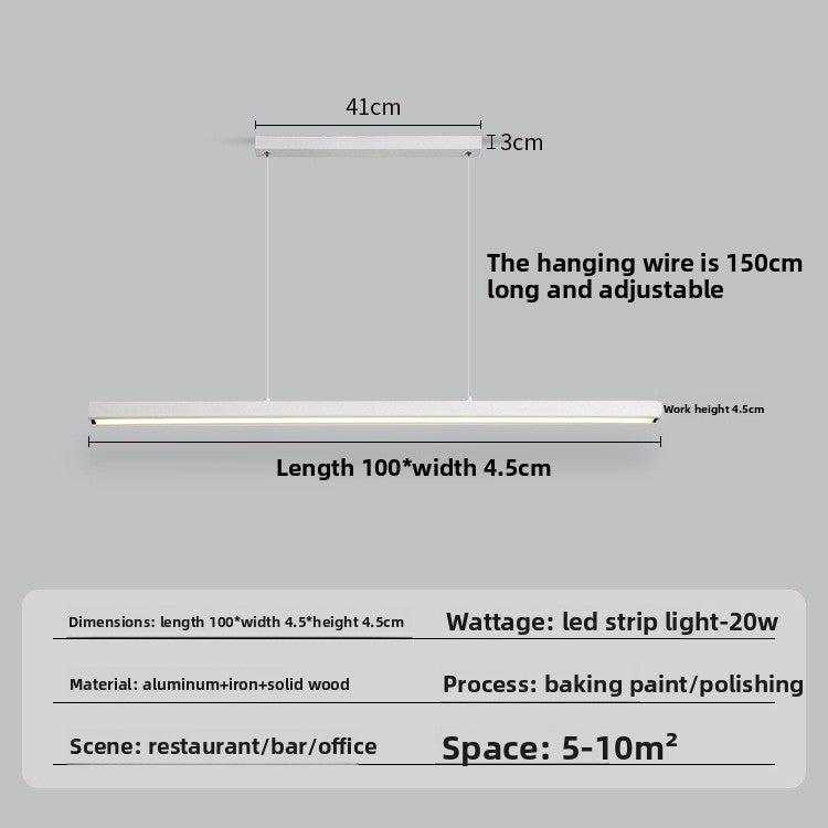 Minimalist Linear LED Chandelier