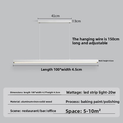 Minimalist Linear LED Chandelier