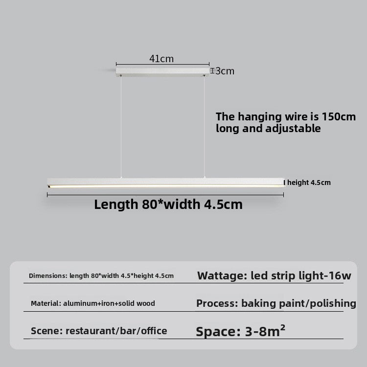 Minimalist Linear LED Chandelier