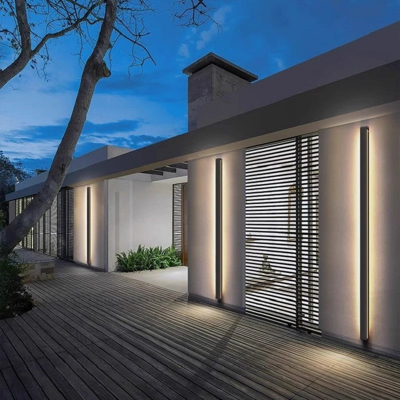 Minimalist Linear Outdoor LED Wall Light