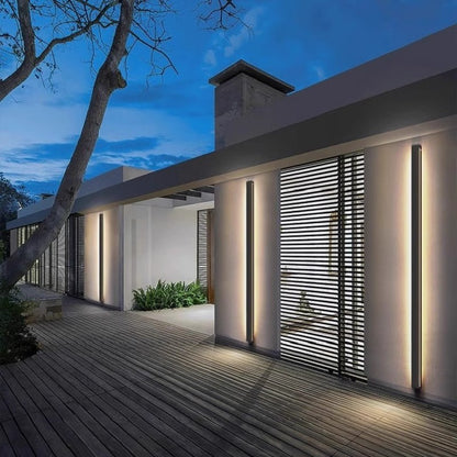 Minimalist Linear Outdoor LED Wall Light