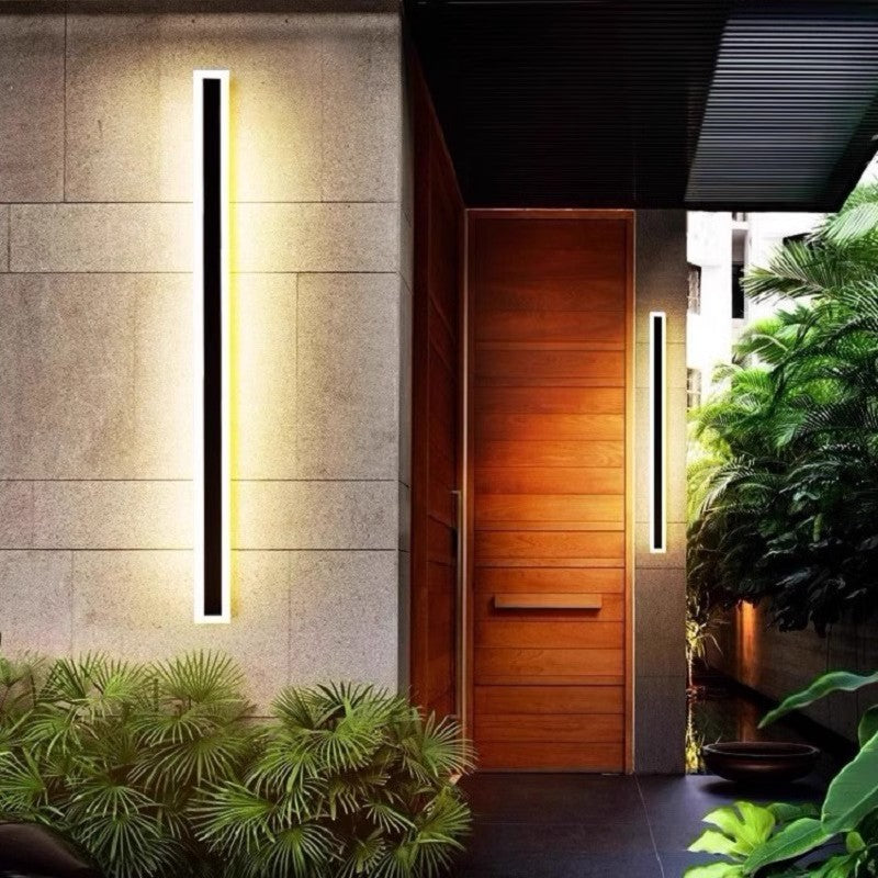 Minimalist Linear Outdoor LED Wall Light