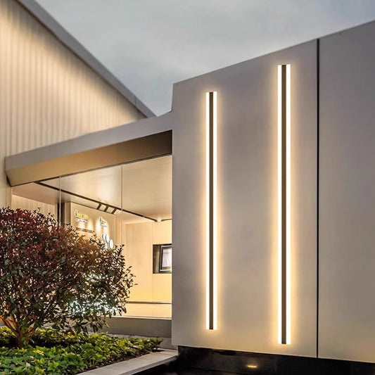 Minimalist Linear Outdoor LED Wall Light