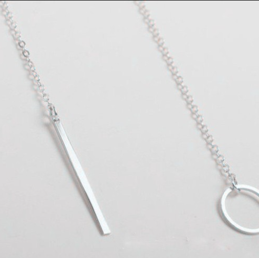 Minimalist Metal Ring Short Necklace