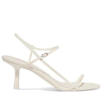 Minimalist Open Toe Sandals with Thin Heels