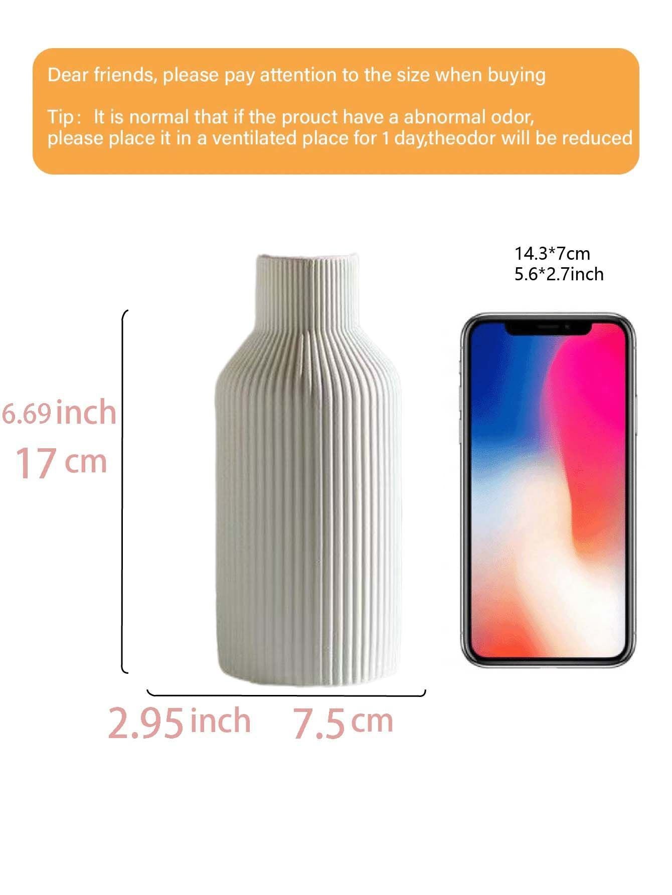 Minimalist Resin Vase Three-Piece Set for Home Flower Decoration